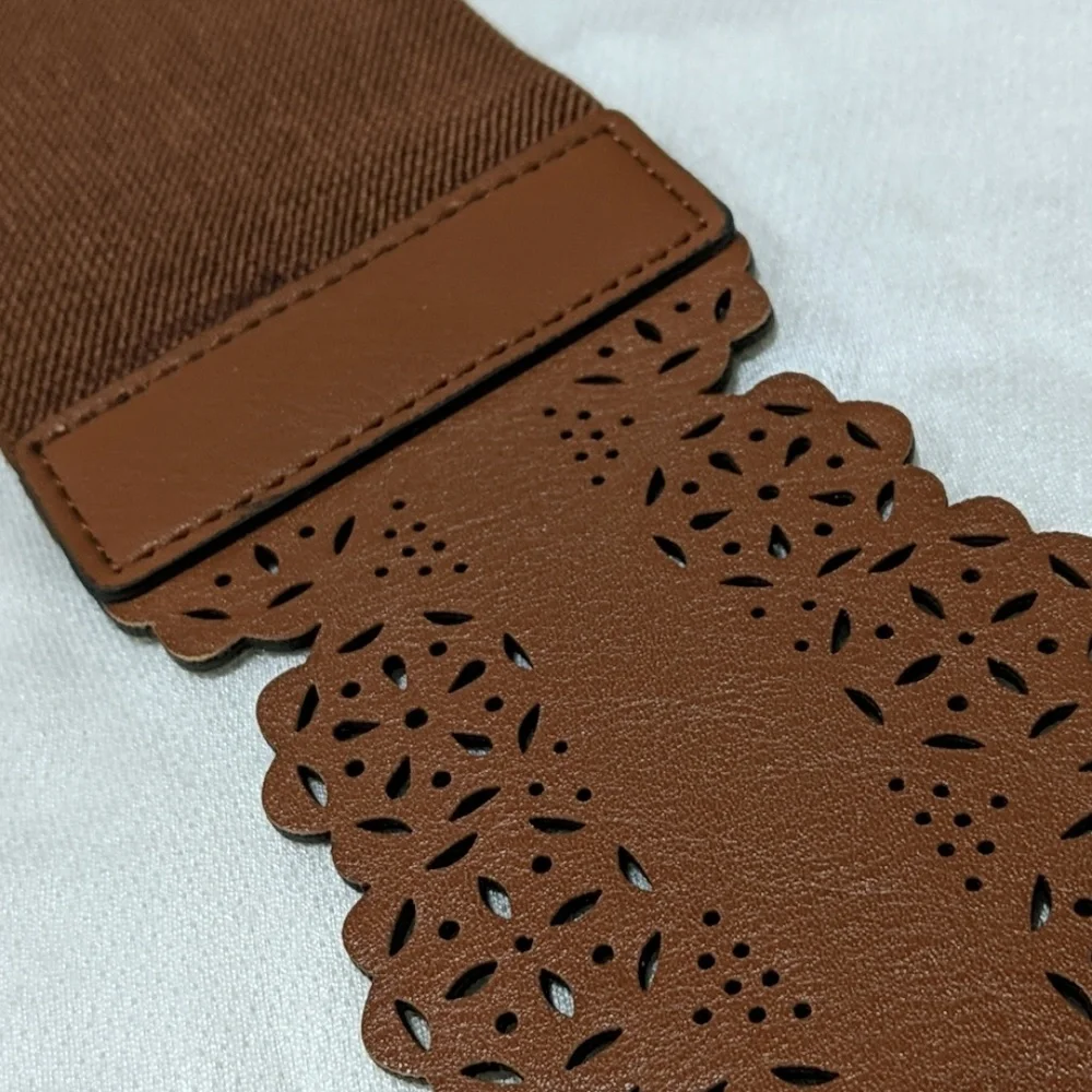 NY&Co Brown Stencil Belt NWOT